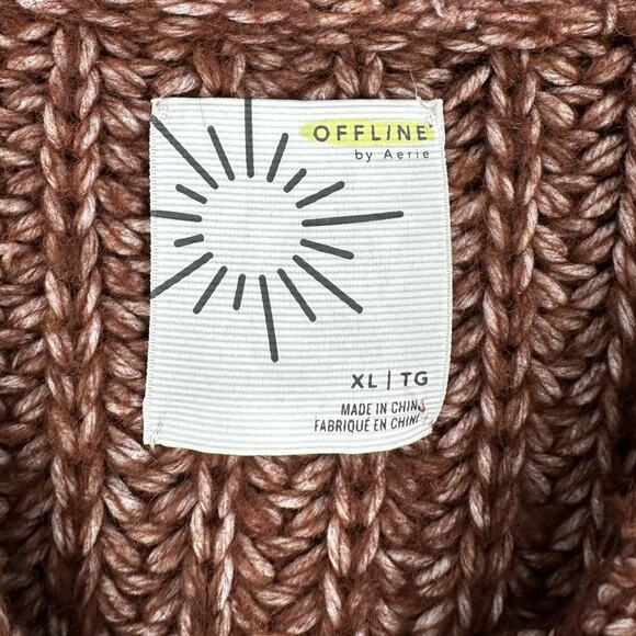 Offline By Aerie Striped Crew Neck Long Sleeve Pullover Sweater Womens XL - Picture 3 of 8